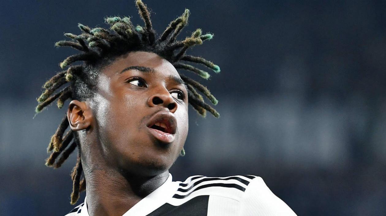 Moise Kean, jugador de la Juventus. 