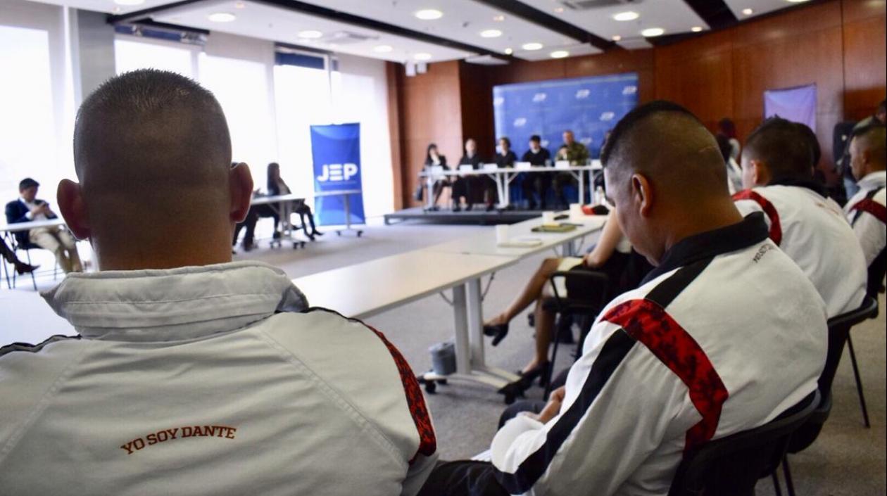 Algunas de las víctimas que se presentaron ante la JEP.