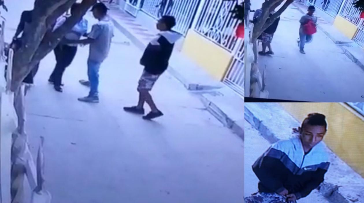 Momentos del atraco.