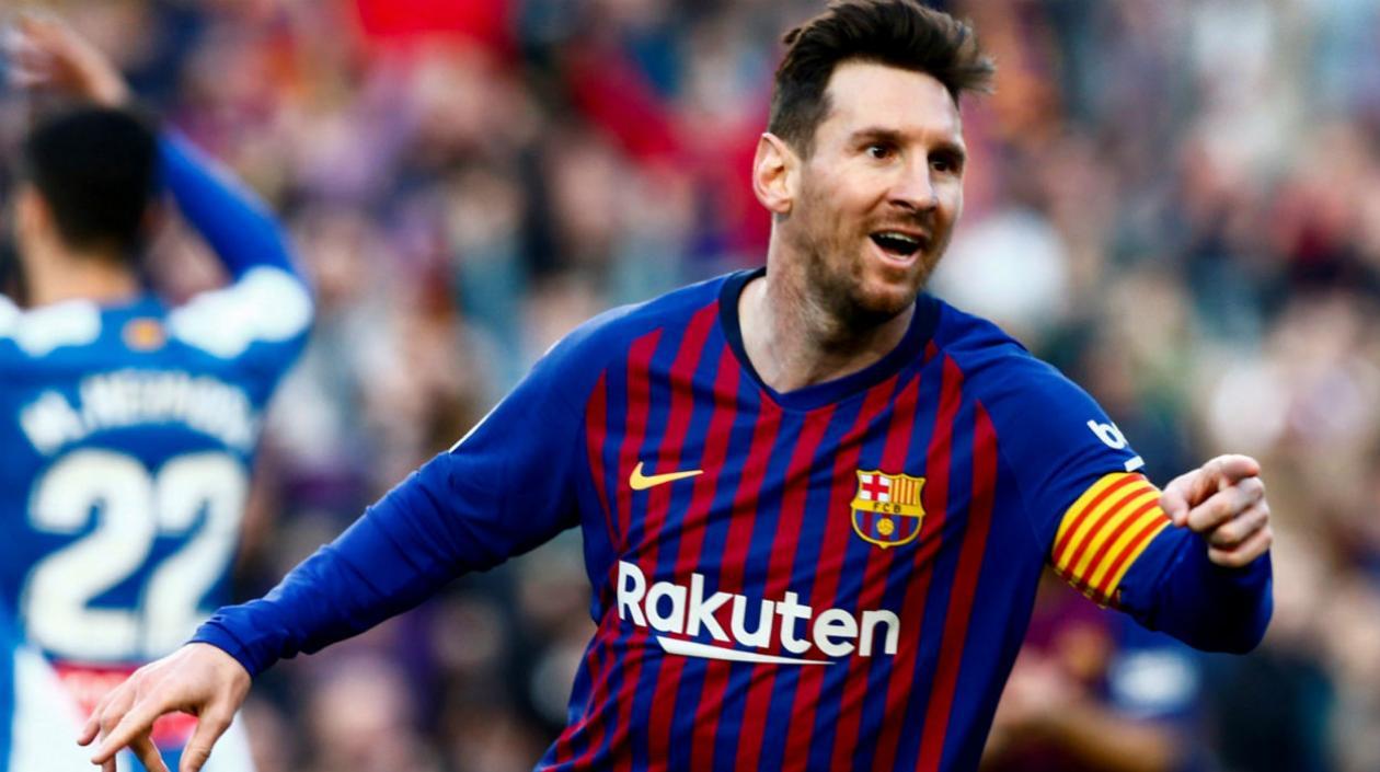 Lionel Messi, delantero argentino. 