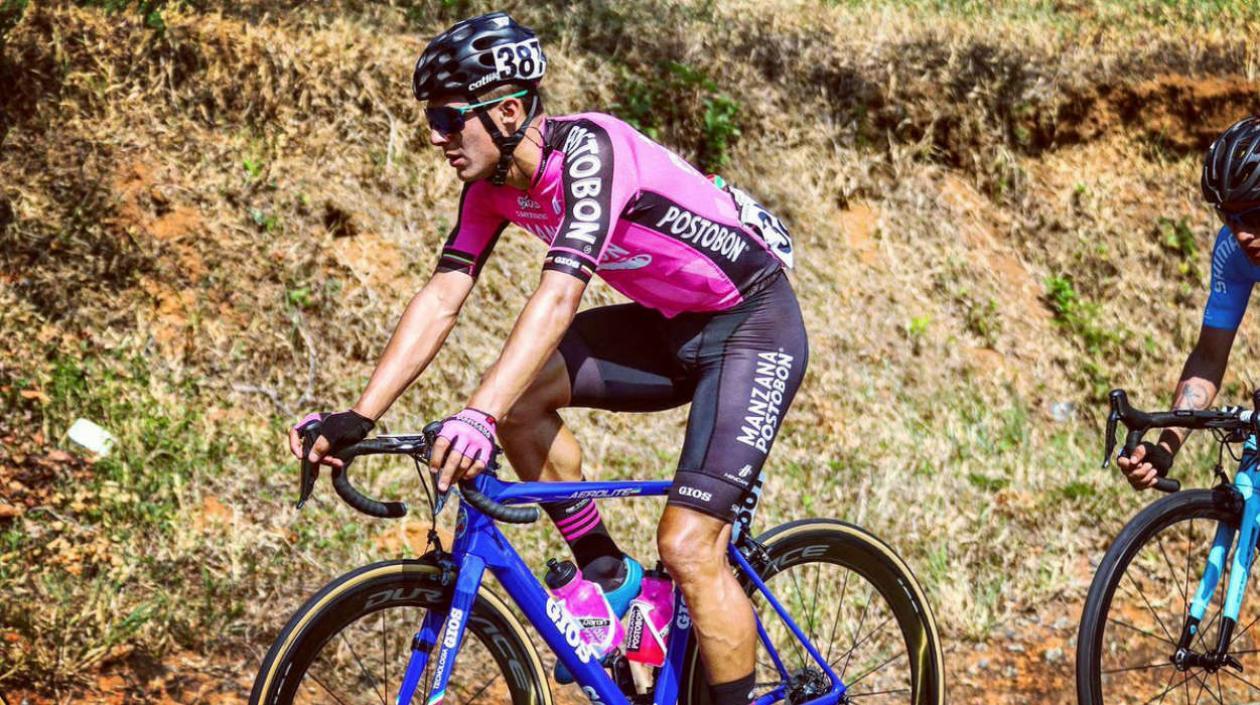Wilmar Paredes, ciclista del Team Manzana Postobón. 