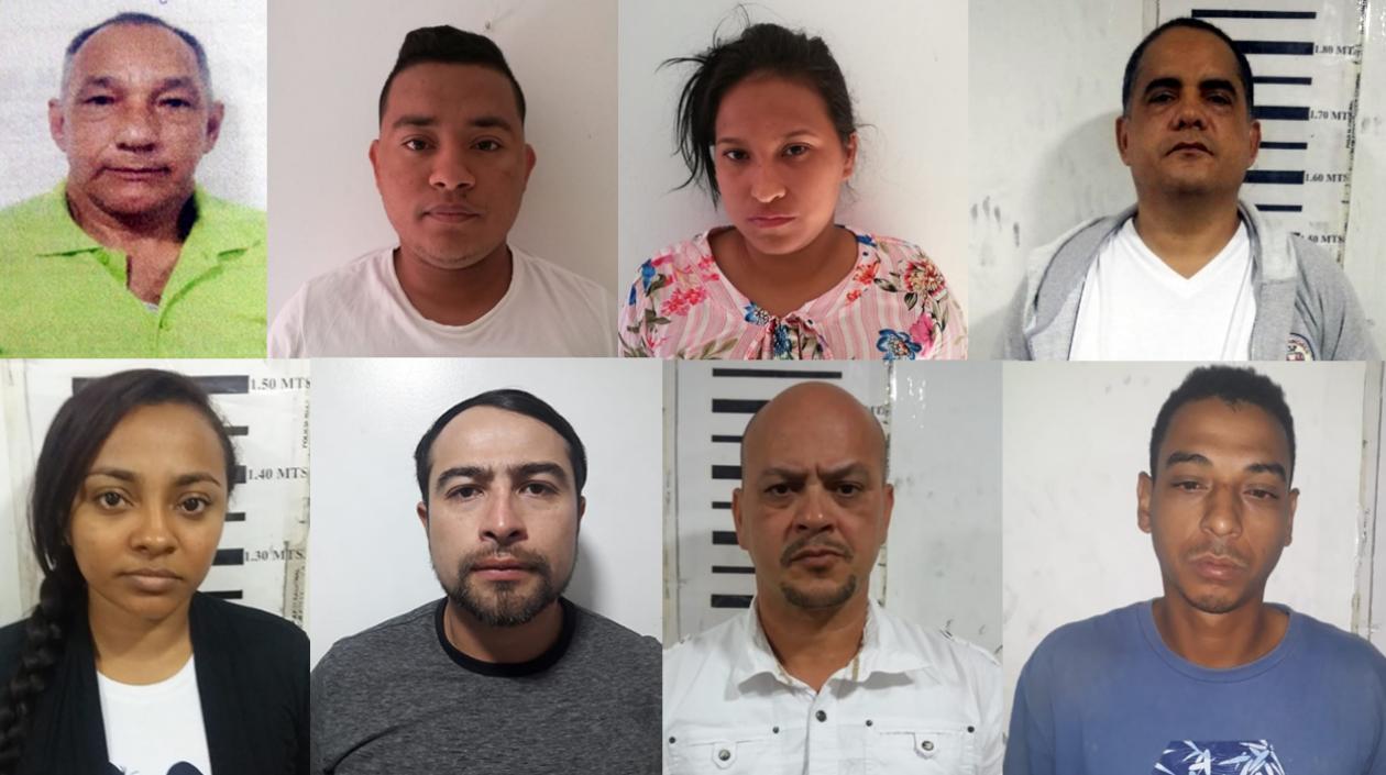 Estos son los 8 capturados de 'Los Sintéticos: Dos son mujeres.