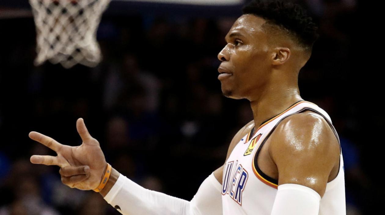  Russell Westbrook, jugador de los Thunder de Oklahoma City.