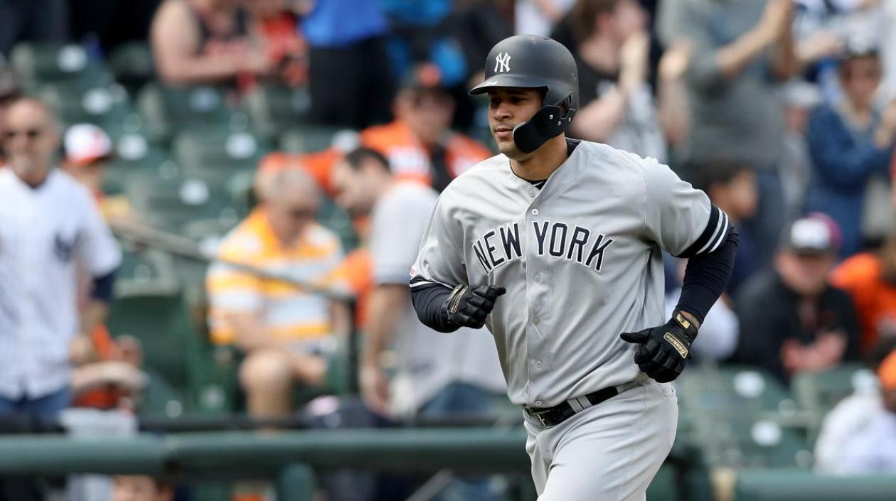 Gary Sánchez fue la gran figura del juego. 