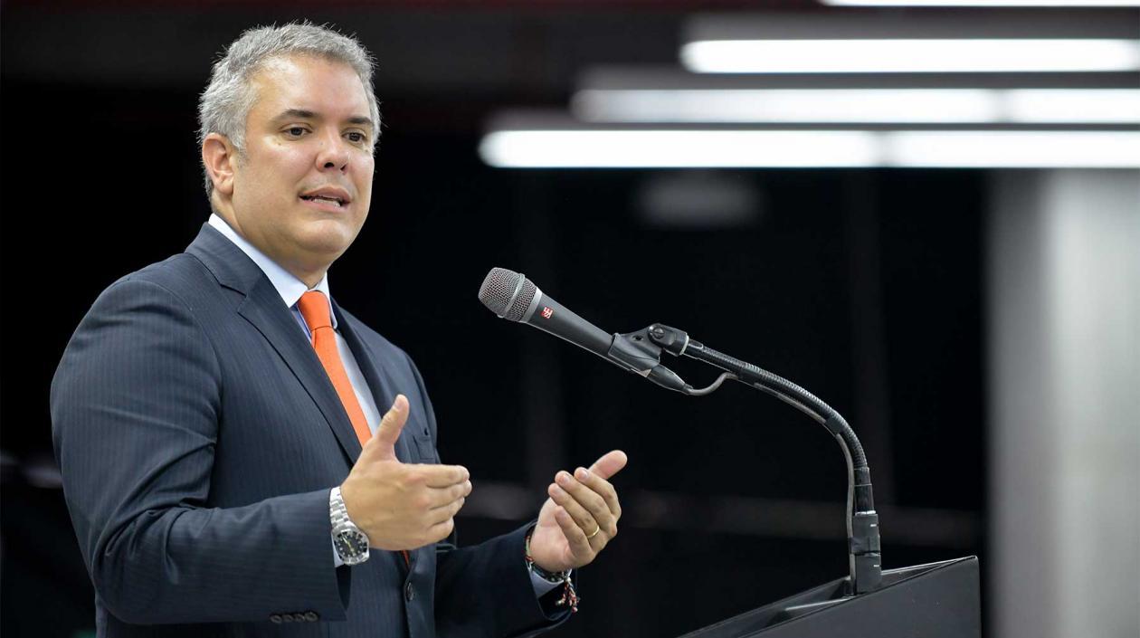 El Presidente de la República, Iván Duque.