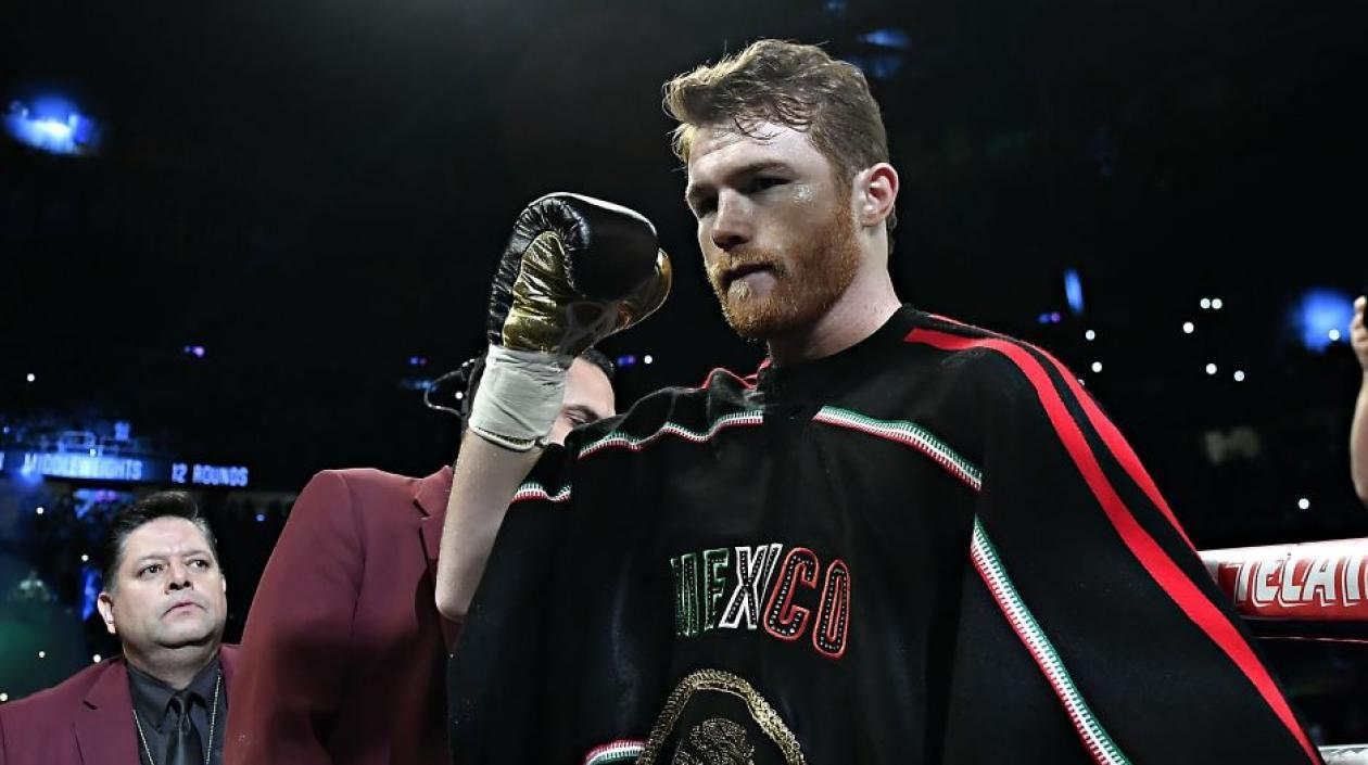 Saúl 'Canelo' Álvarez, boxeador mexicano. 