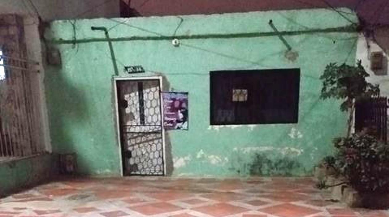 Vivienda donde ocurrieron los hechos.