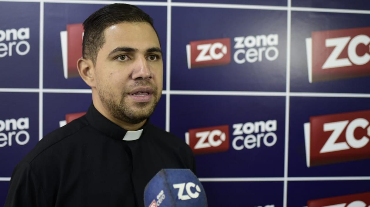 El Padre Jaider Lázaro, Delegado Pastoral de la Liturgia.