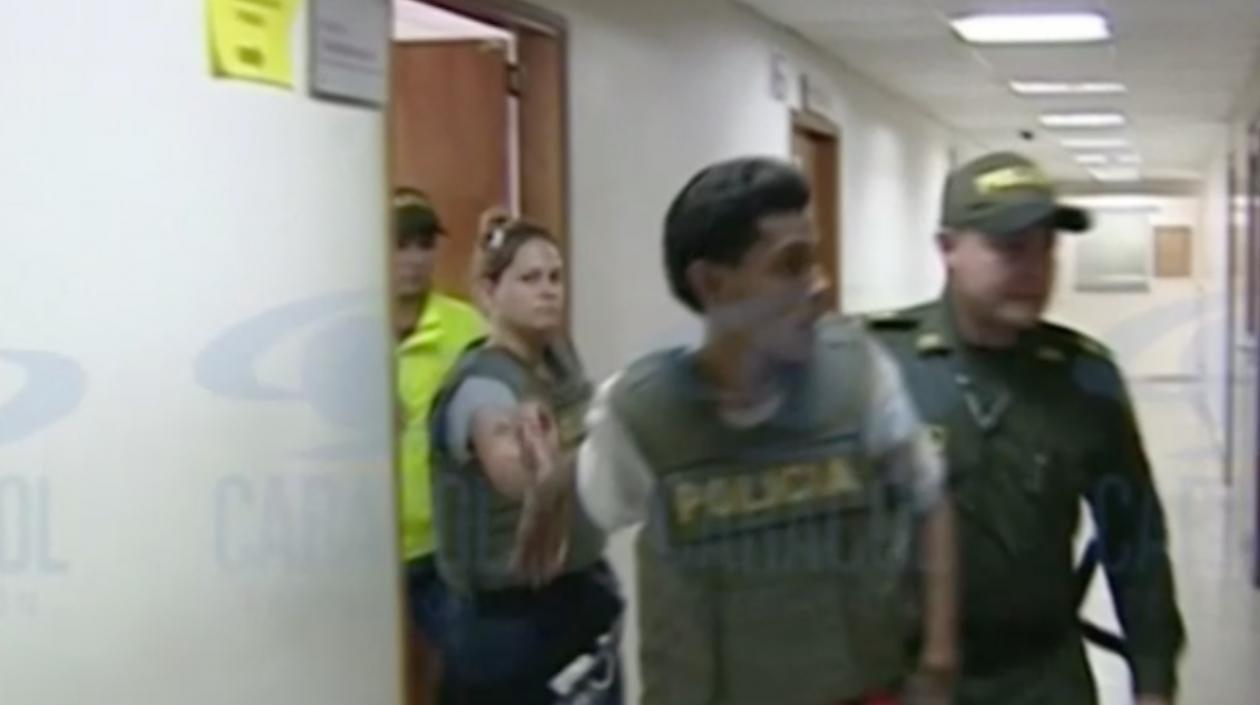 Los condenados cuando asistieron a audiencias preliminares.