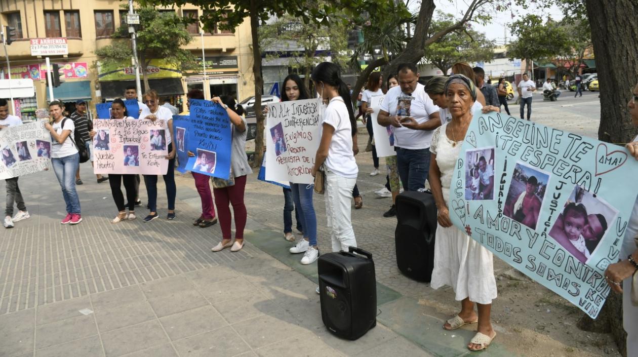 Familiares de Kevin Maury.