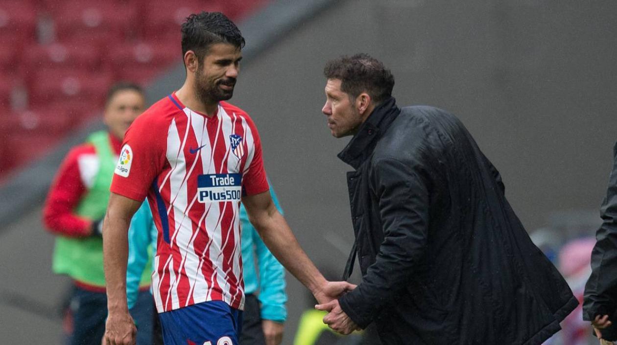 Diego Costa y Diego Simeone.