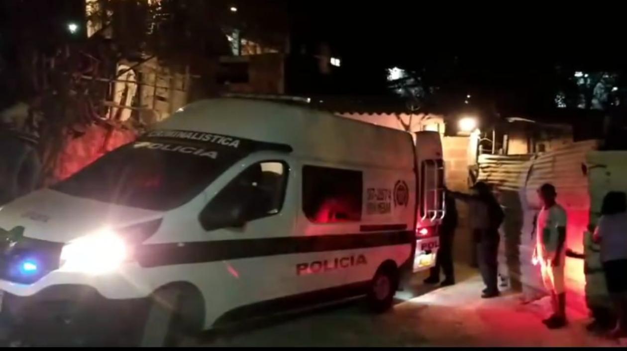 Lugar donde ocurrió el doble crimen en Puerto Colombia.