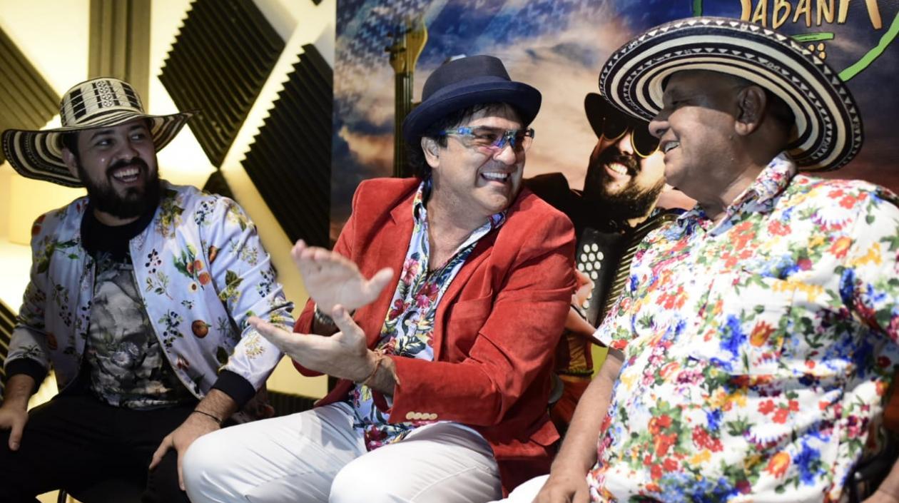 Integrantes del Grupo Santa Sabana: Miche Molina, Juan Kamel Janna y Julio Molina Acero.