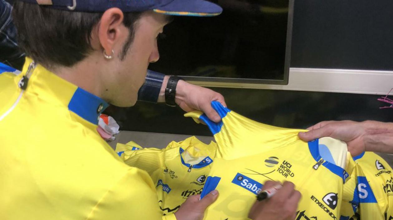 Ion Izaguirre, ciclista del Astana. 