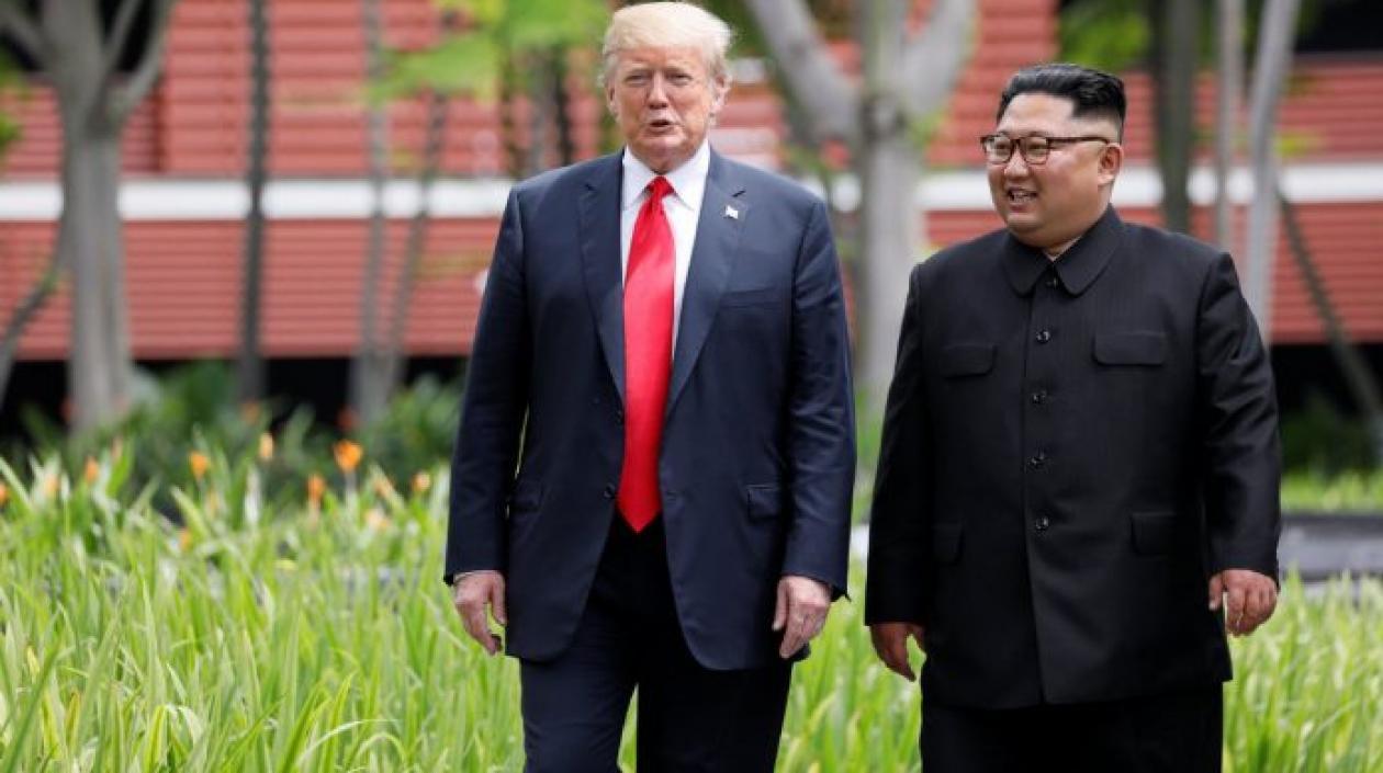 Donald Trump y Kim Jong-un.
