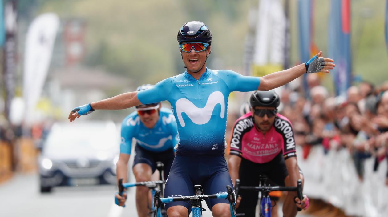 Carlos Betancur, colombiano del Movistar Team.