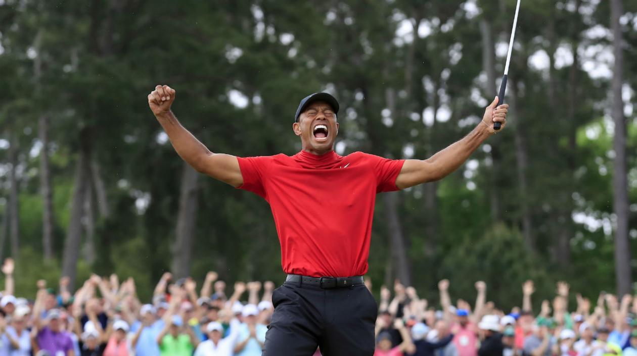 Tiger Woods, golfista norteamericano. 