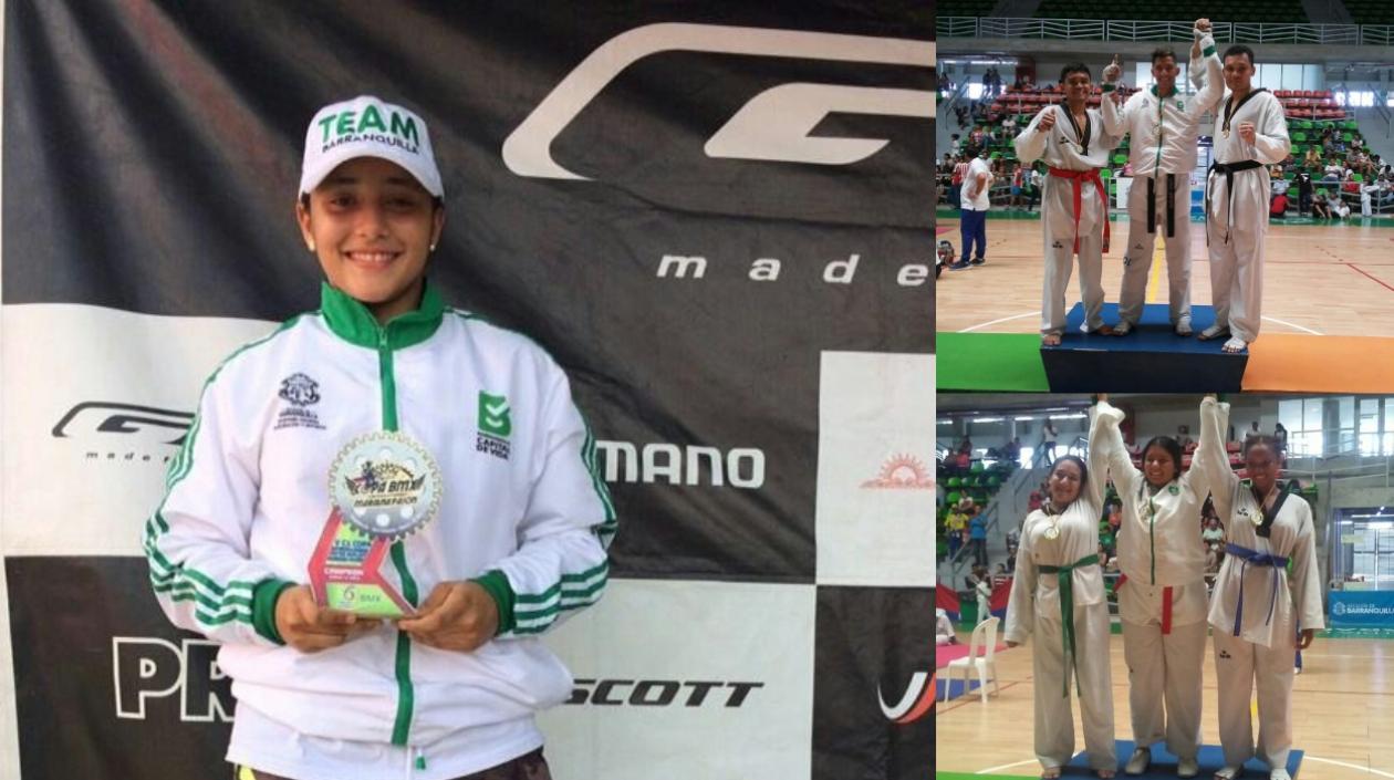 Los deportistas destacados.