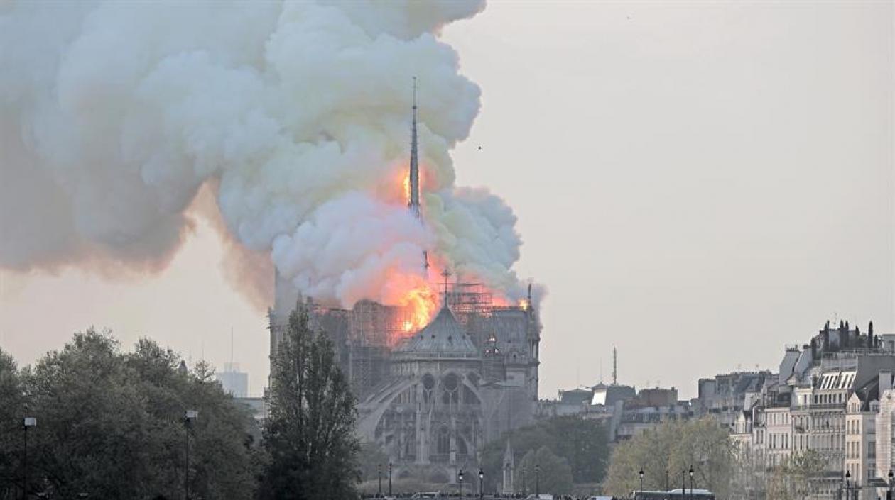 Imagen del incendio.