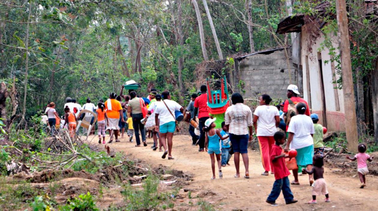 Sigue el desplazamiento en el Chocó, por cuenta de los combates entre grupos armados.