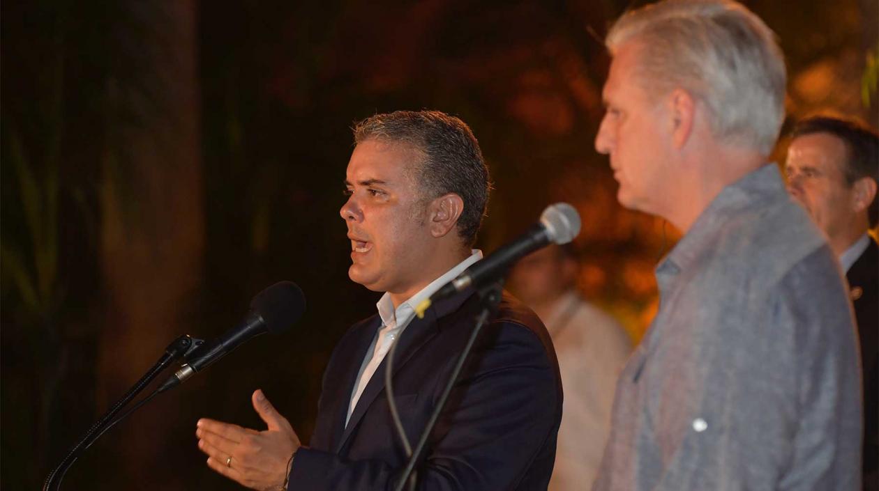 El Presidente Duque y el congresista republicano Kevin McCarthy