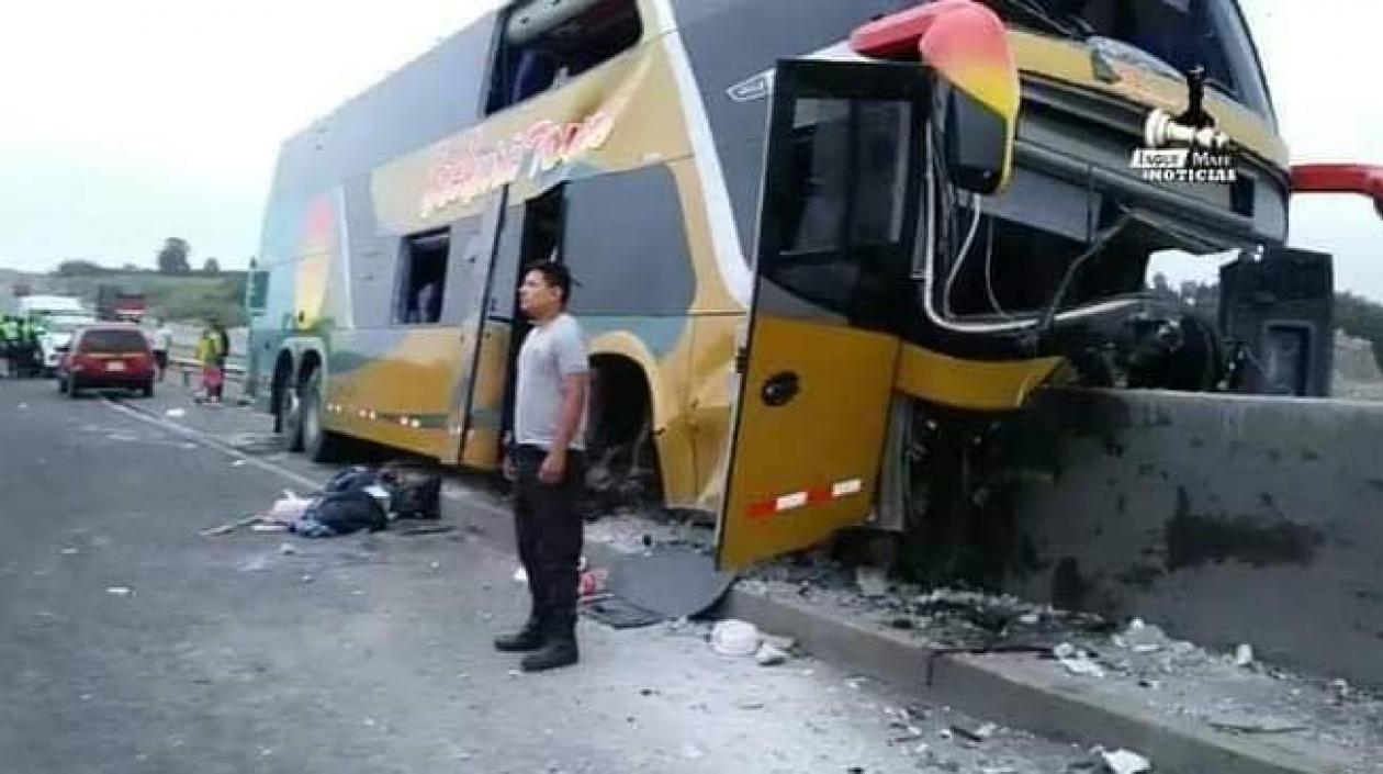 Las personas accidentadas tenían la intención de participar este viernes en el último adiós a Alan García.