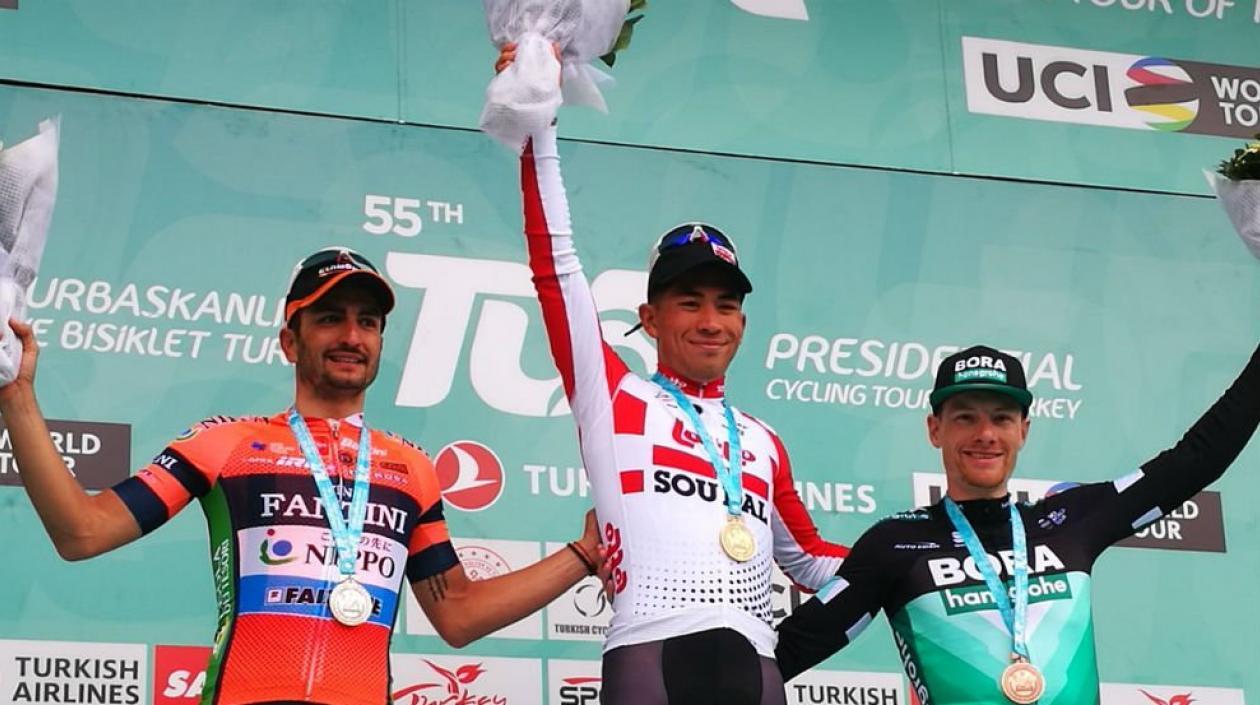 Caleb Ewan, ganador del día. 