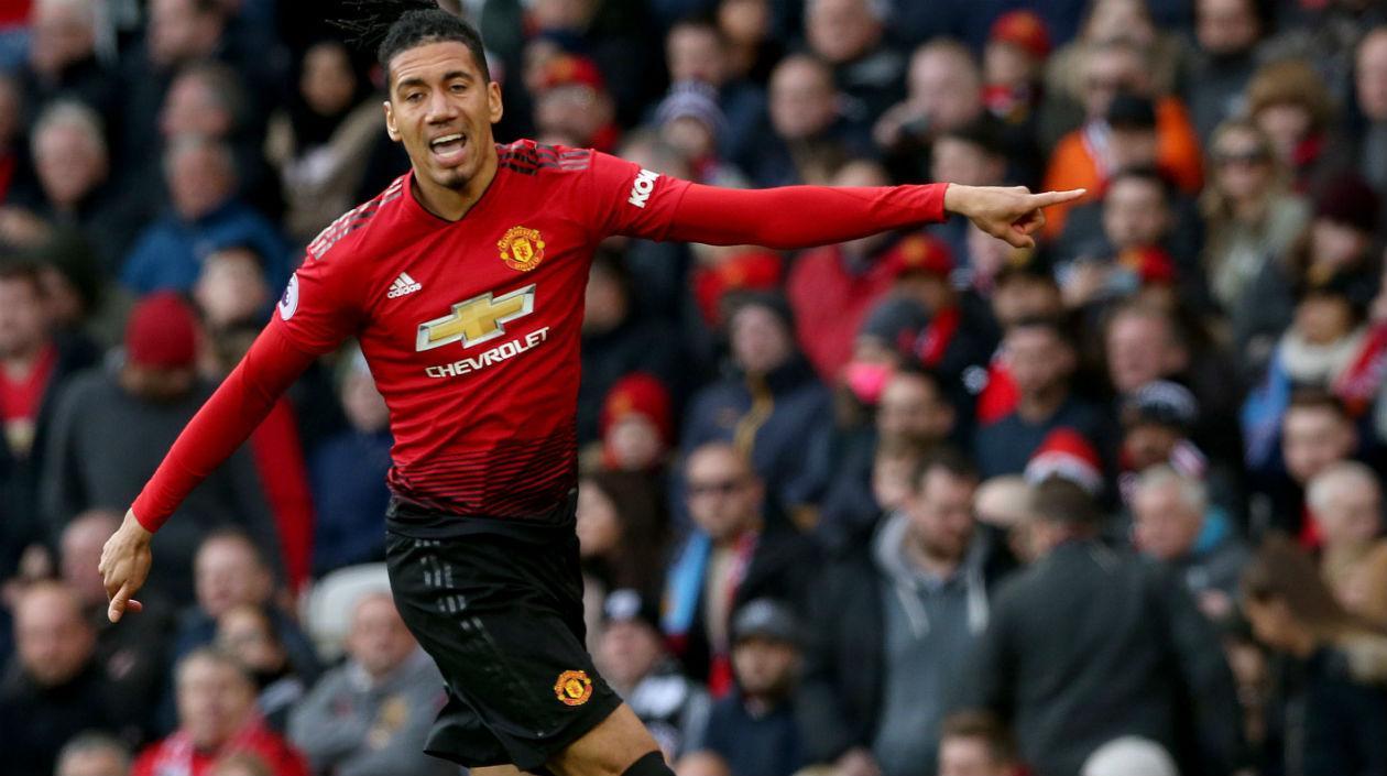 El jugador Chris Smalling, del Manchester United.