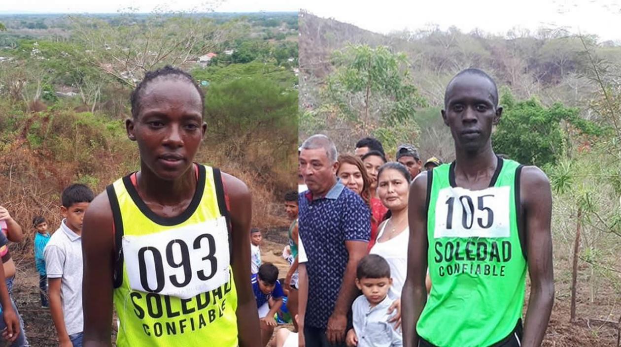 Emmaculate Jebet y Cosmas Rotich.