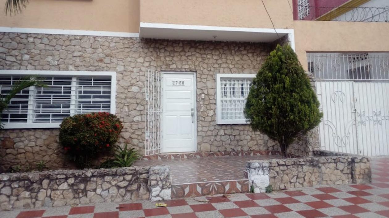 La casa donde fue cometido el asalto.