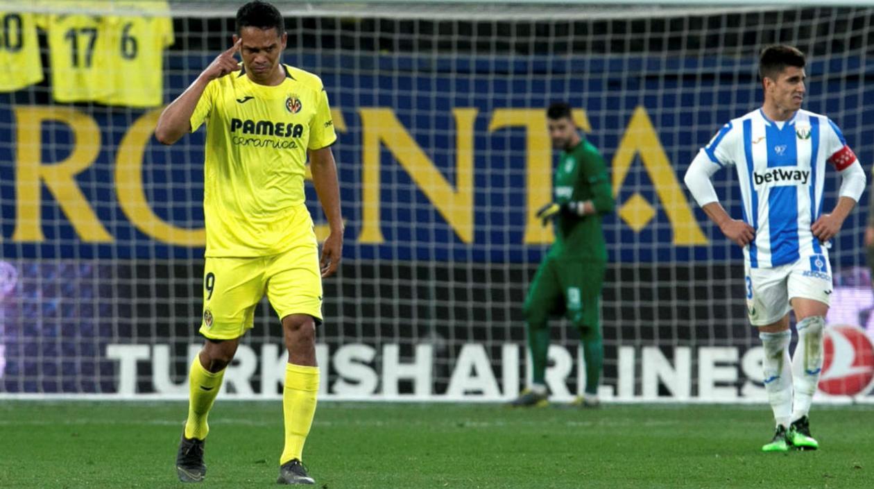 Carlos Bacca, delantero de Villarreal. 