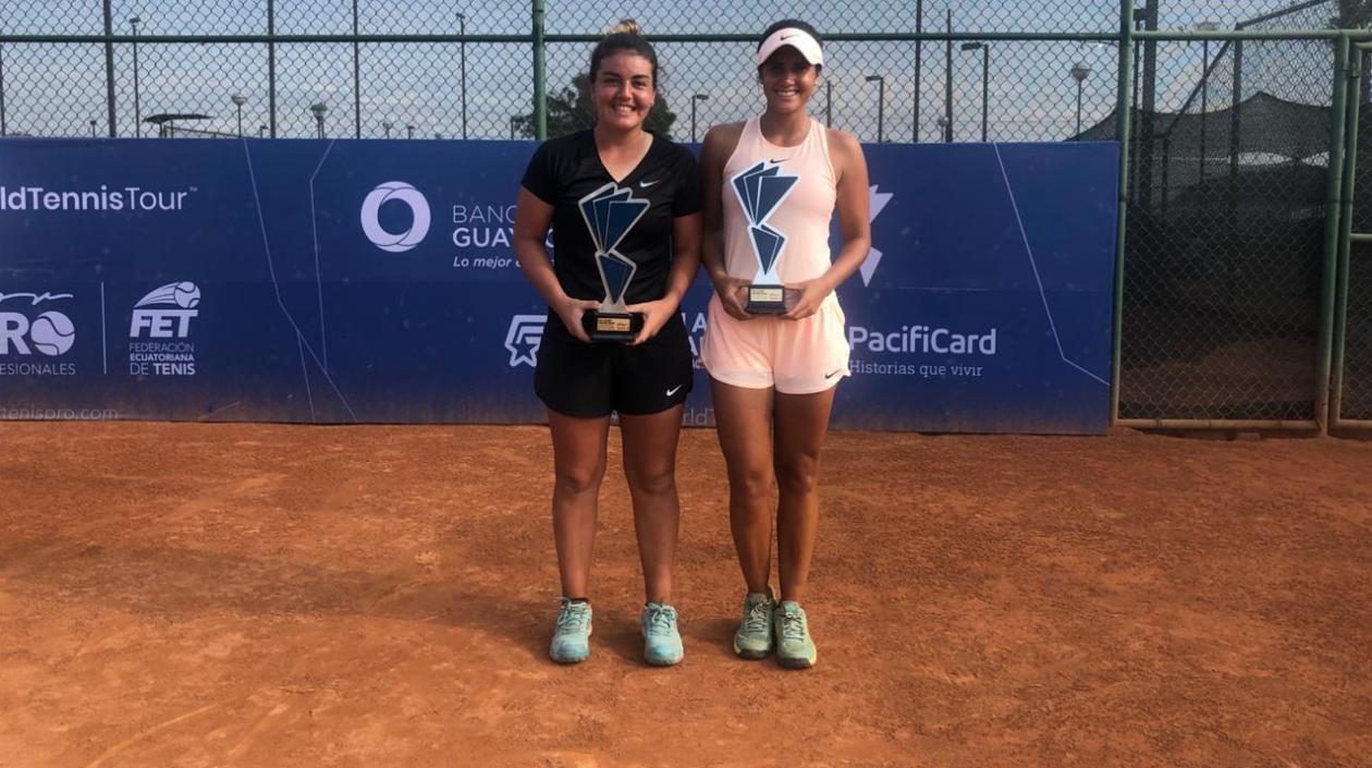 La chilena Fernanda Brito y la barranquillera María Paulina Pérez.