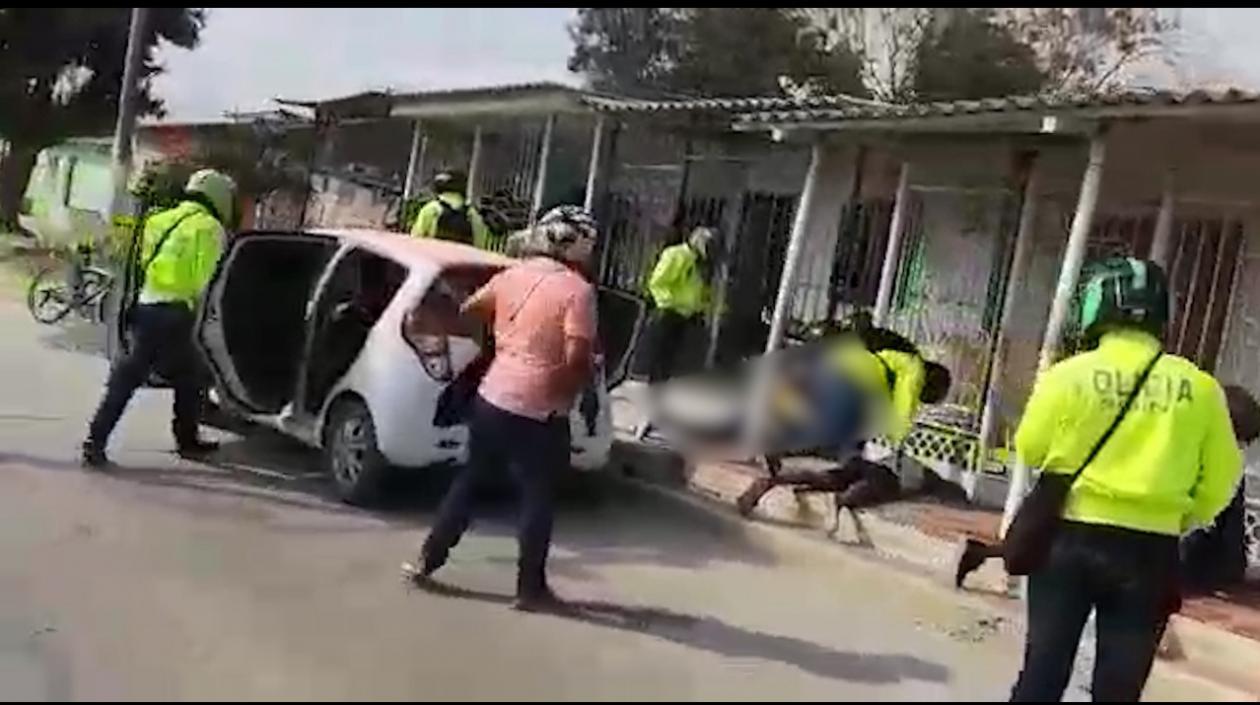 Momento de la captura.