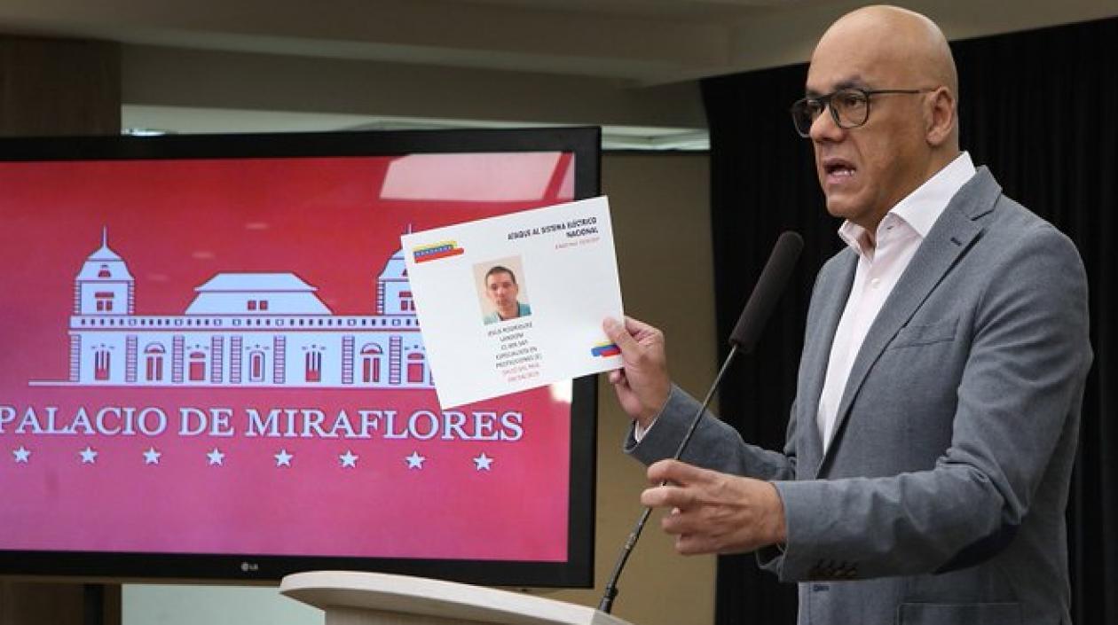 Jorge Rodríguez, ministro de Comunicación de Venezuela.