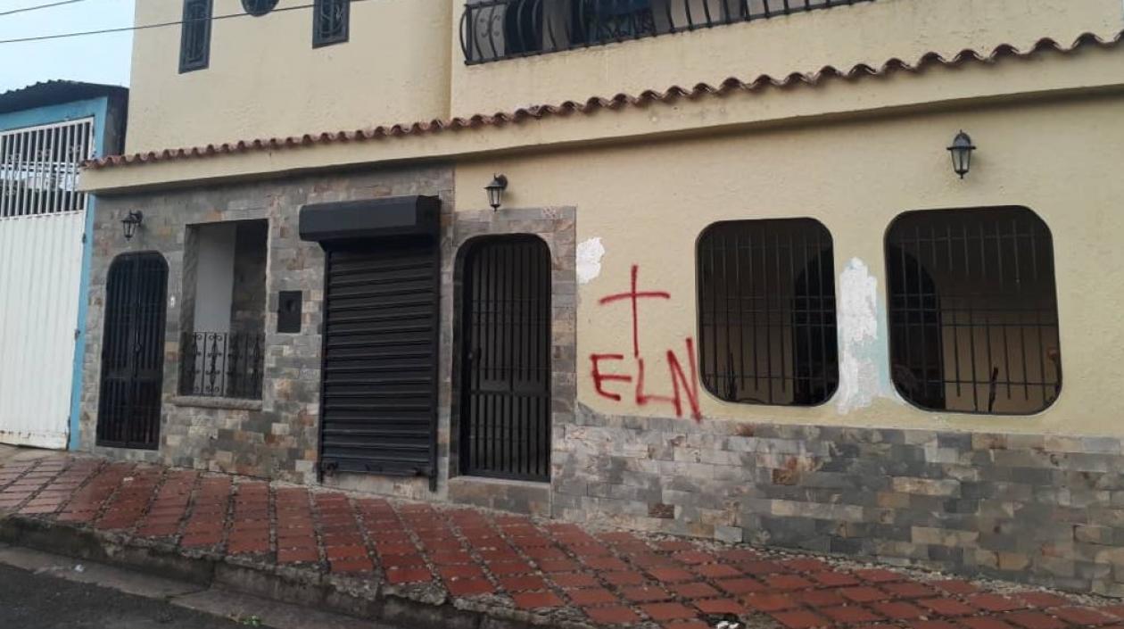 La casa del diputado opositor Franklyn Duarte.