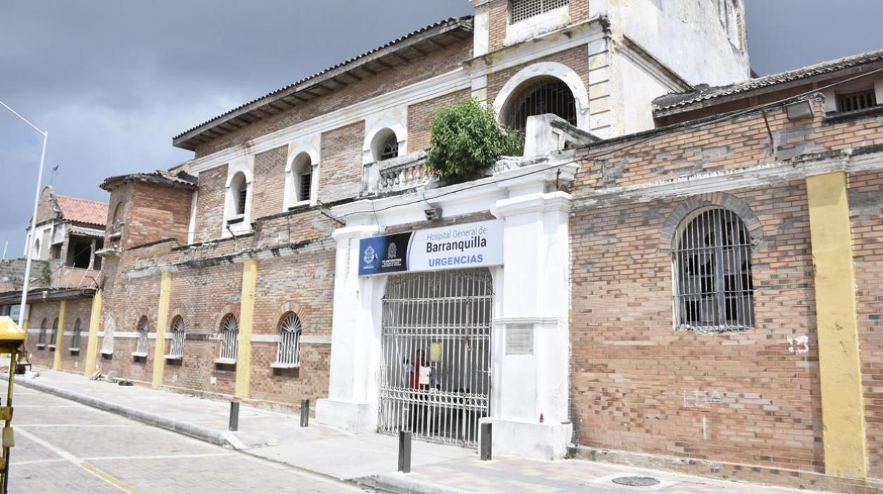 Fachada del Hospital General de Barranquilla.