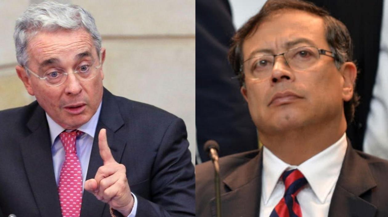Álvaro Uribe y Gustavo Petro.