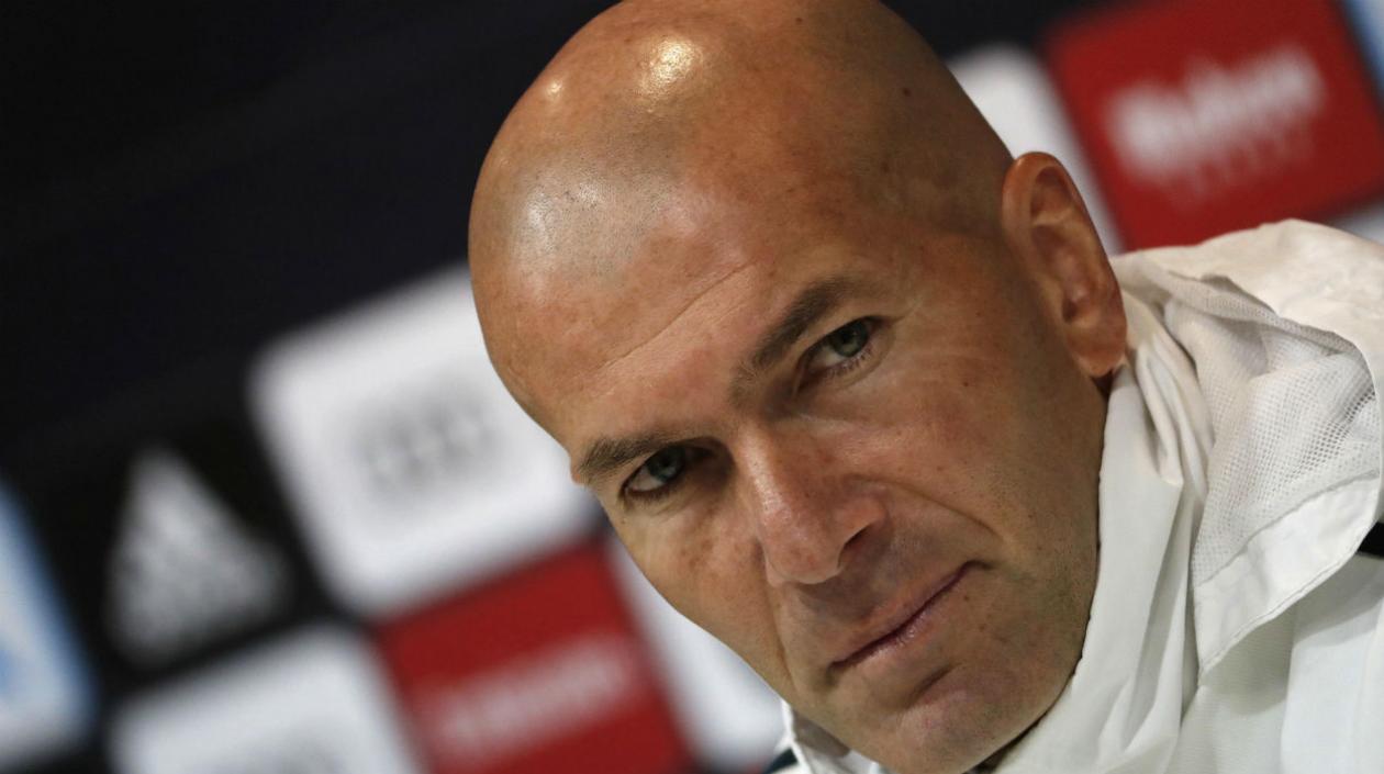 Zinedine Zidane, técnico francés del Real Madrid. 