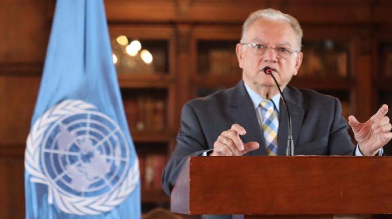 El representante de la Acnur y OIM, Eduardo Stein.