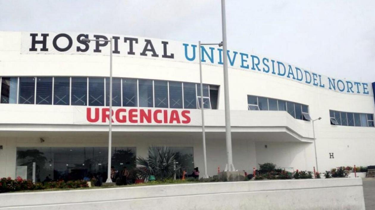 Fachada del Hospital Universidad del Norte.