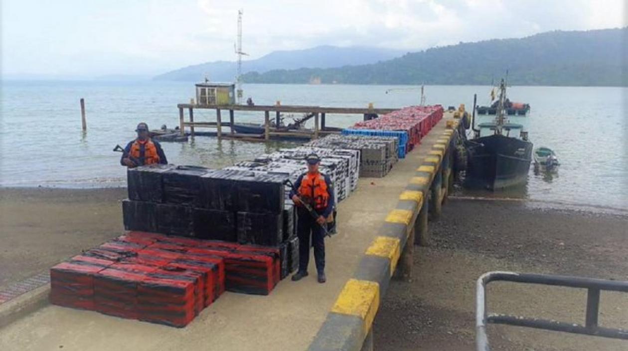 El decomiso se produjo durante un patrullaje de control realizado por la Estación de Guardacostas de Urabá.