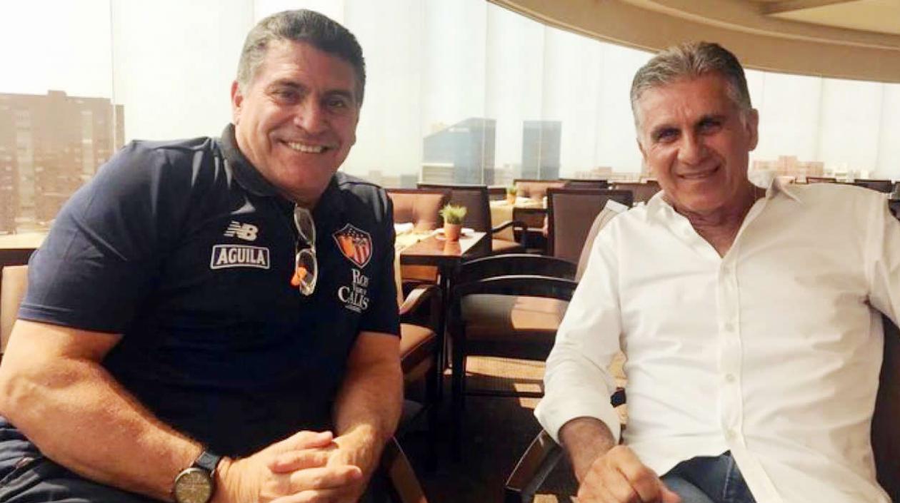 Luis Fernando Suárez y Carlos Queiroz. 