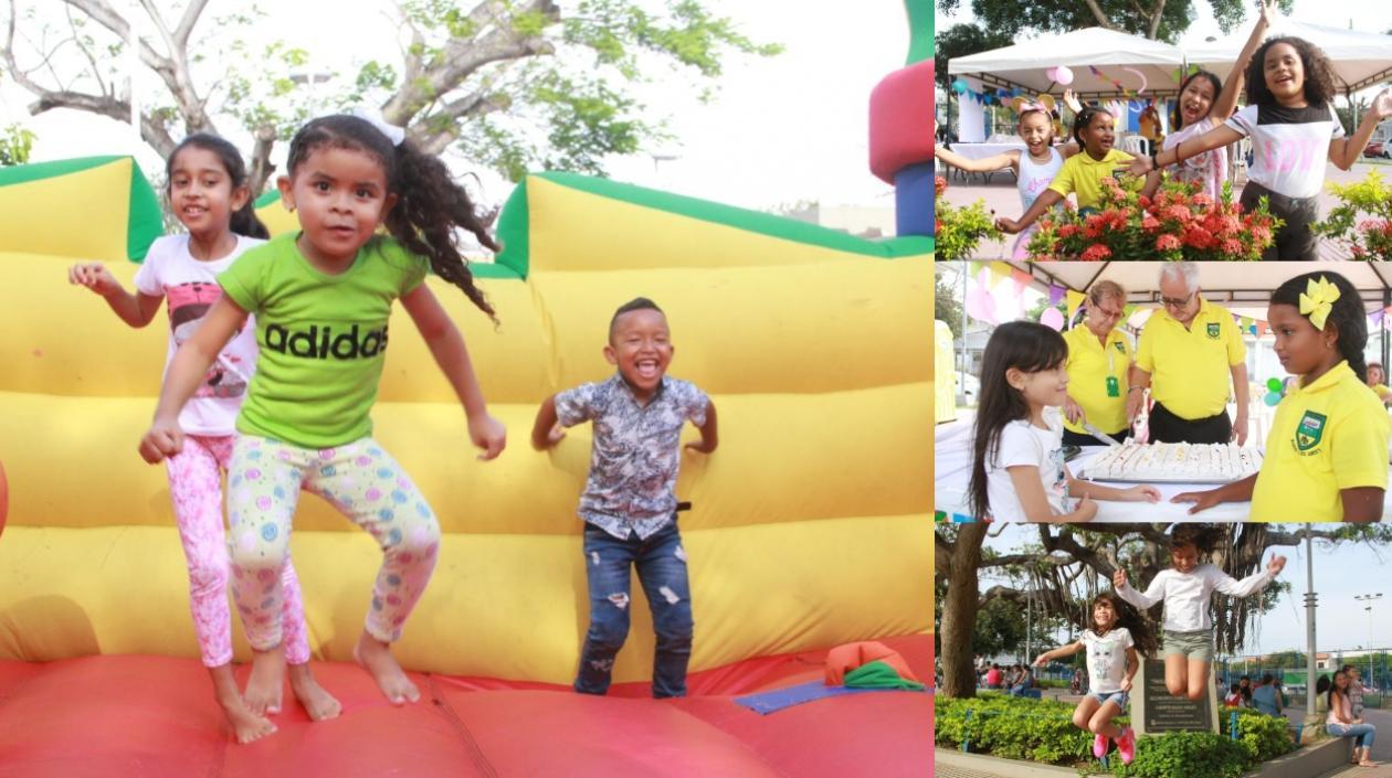 Los niños en el barrio Los Andes.