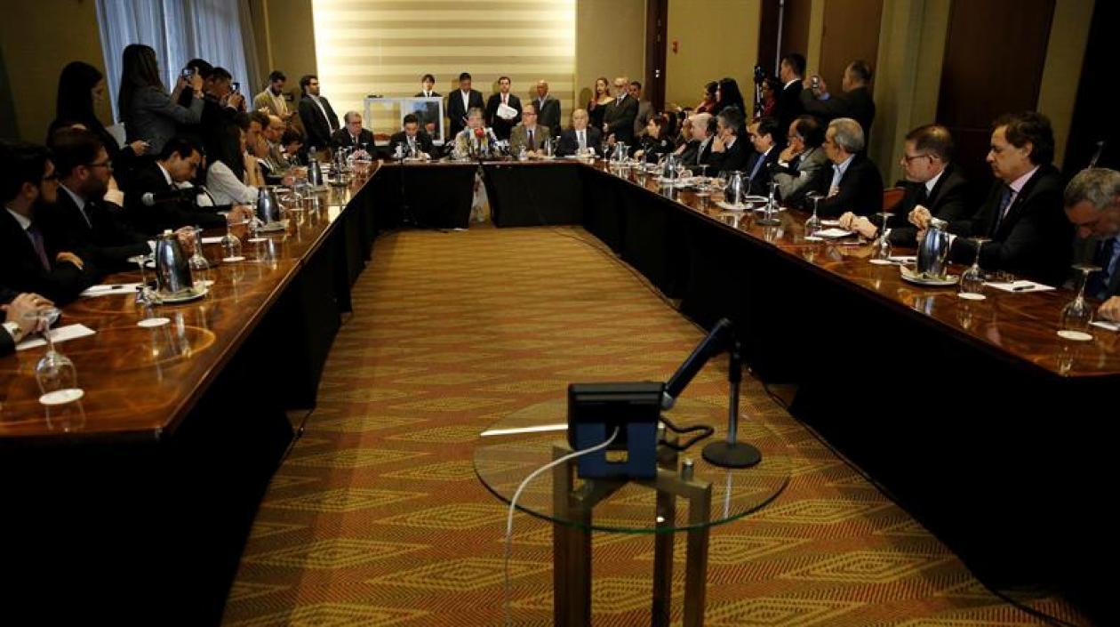 Los representantes de Juan Guaidó.