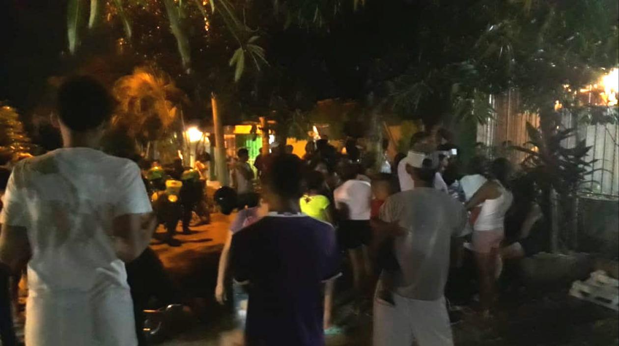 Lugar de los hechos en el municipio de Galapa.