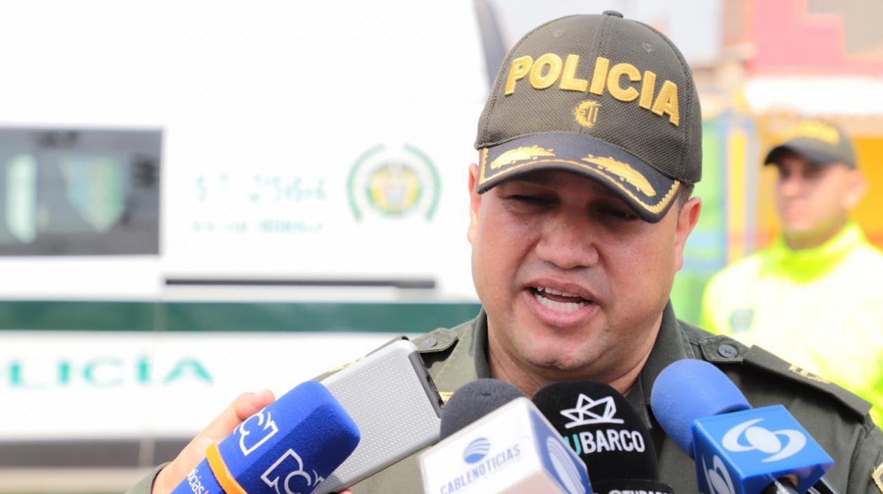 Comandante operativo encargado de la Mebar, coronel Jorge Pinzón.