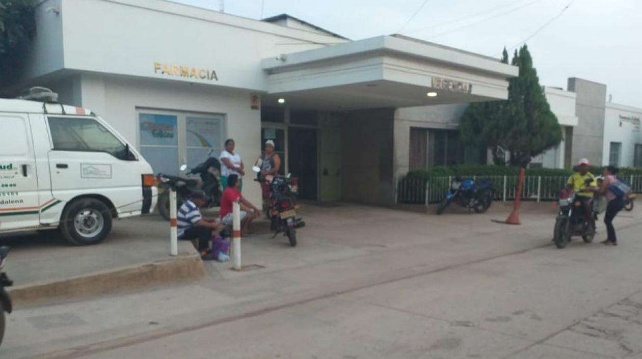 Clínica Previsalud, en El Banco, lugar en donde son atendidas las víctimas.