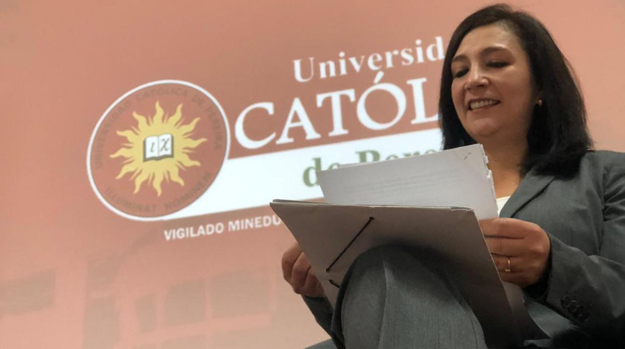 La presidenta de la Corte Constitucional, Gloria Ortiz.