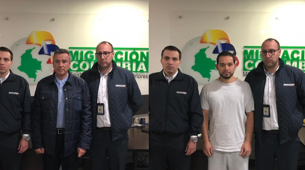 El general (r) Mauricio Santoyo y el abogado Leonardo Pinilla.