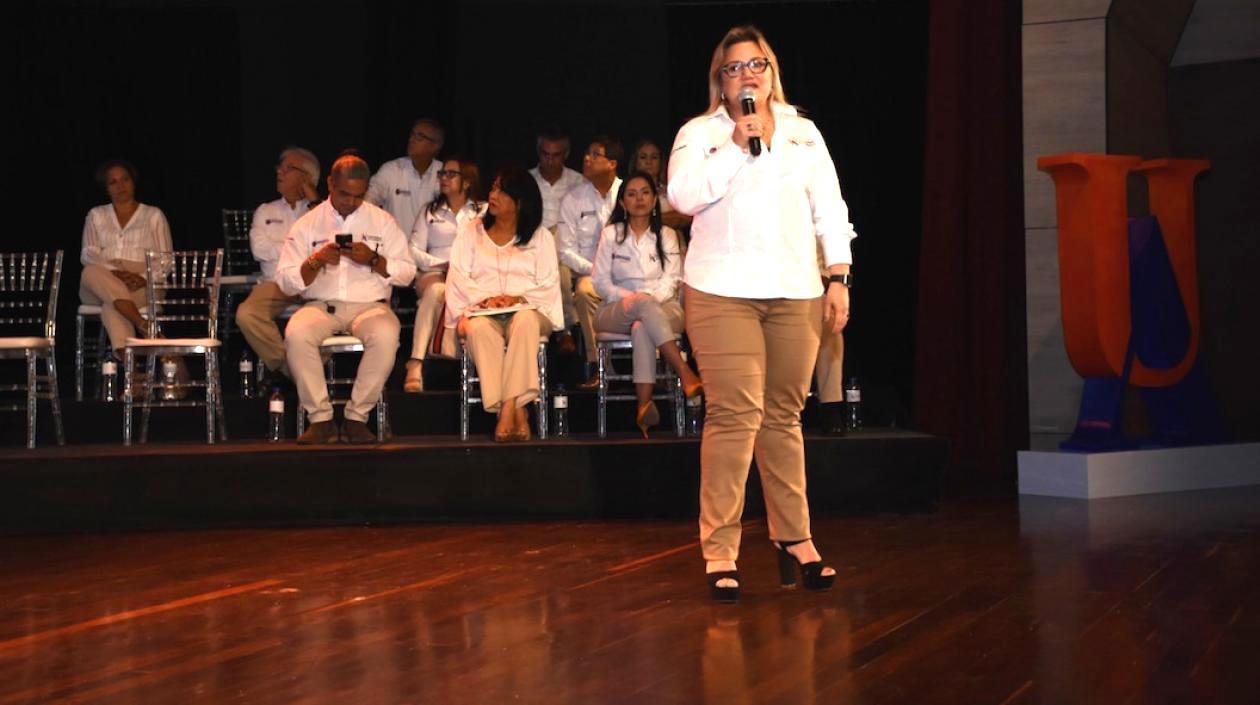 Maryluz Stevenson Del Vecchio, Rectora (e) de Uniatlántico.